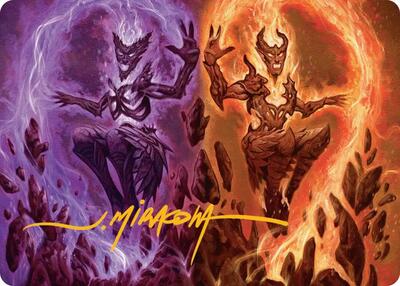 Fire Covenant Art Card (Gold-Stamped Signature)