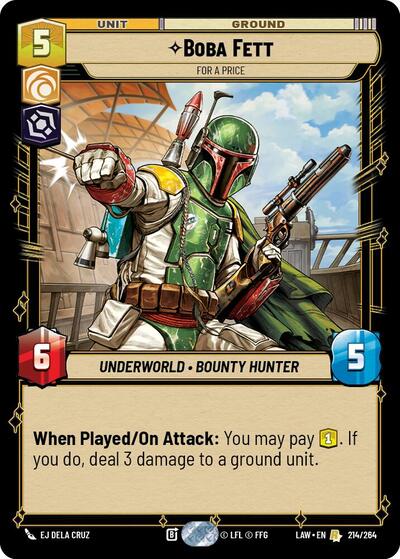 Boba Fett - For a Price