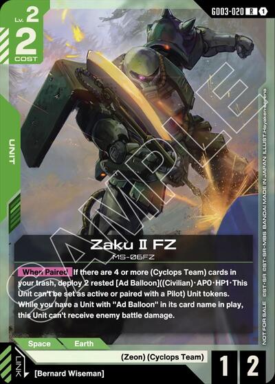 Zaku II FZ (GD03 Release Event)