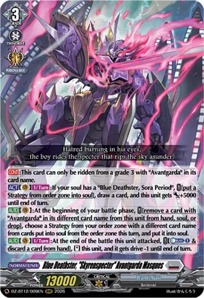Blue Deathster, "Skyrenspecter" Avantgarda Masques