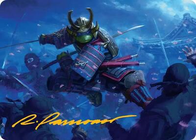 Leonardo, Sewer Samurai Art Card (1/54) (Gold-Stamped Signature)