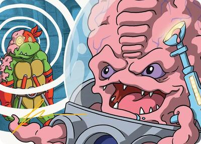 Krang, Master Mind Art Card (25/54) (Gold-Stamped Signature)