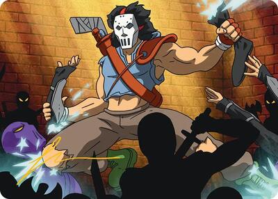 Casey Jones, Vigilante Art Card (Gold-Stamped Signature)