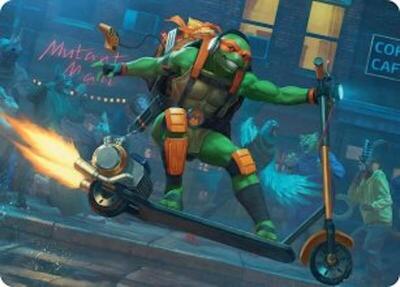 Michelangelo, On the Scene Art Card