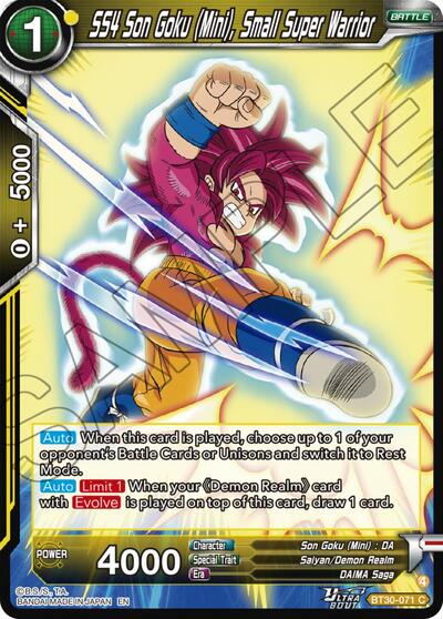 SS4 Son Goku (Mini), Small Super Warrior