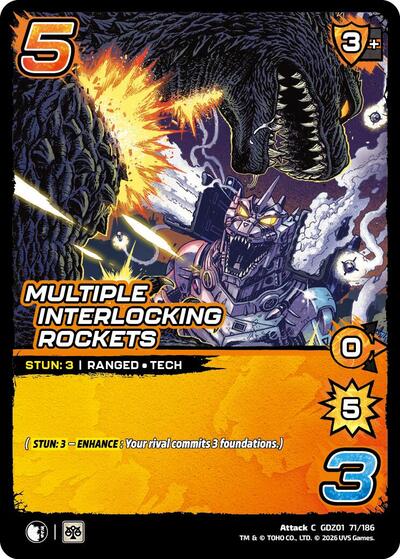 Multiple Interlocking Rockets