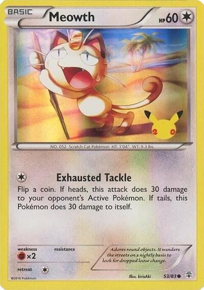 Meowth - 53/83 (20th Anniversary)