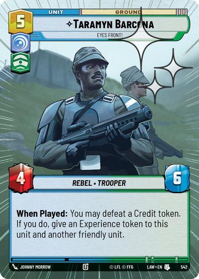 Taramyn Barcona - Eyes Front! (Hyperspace Foil)