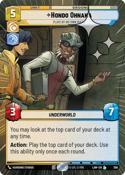 Hondo Ohnaka - Plays By His Own Rules (Hyperspace Foil)