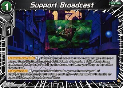Support Broadcast