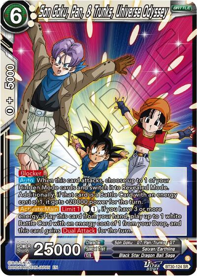 Son Goku, Pan, & Trunks, Universe Odyssey