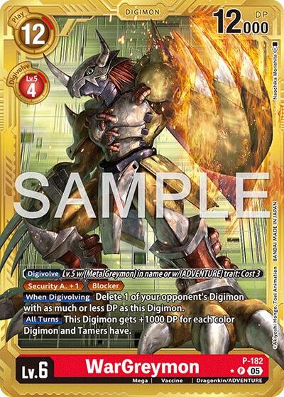 WarGreymon - P-182 (Gold Border)