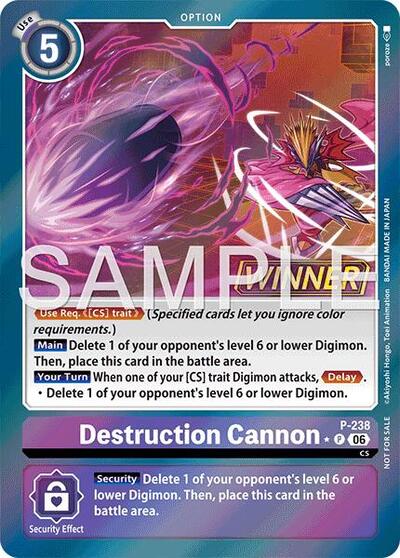 Destruction Cannon (Store Tournament 2026 Vol. 2 Winner Pack)