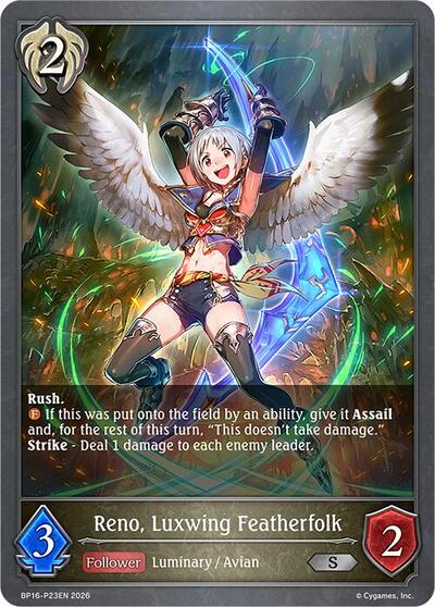 Reno, Luxwing Featherfolk - P23 (Foil)