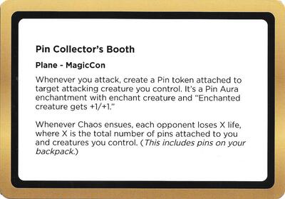 Pin Collector's Booth (Black Lotus Unknown Planechase)