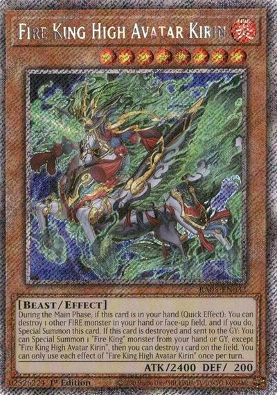 Fire King High Avatar Kirin (Platinum Secret Rare)