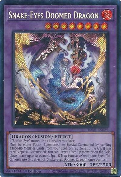 Snake-Eyes Doomed Dragon (Secret Rare)