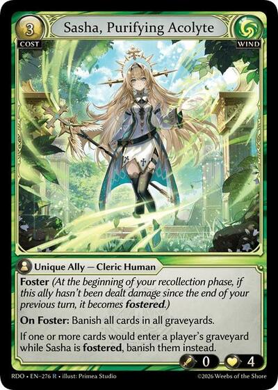 Sasha, Purifying Acolyte