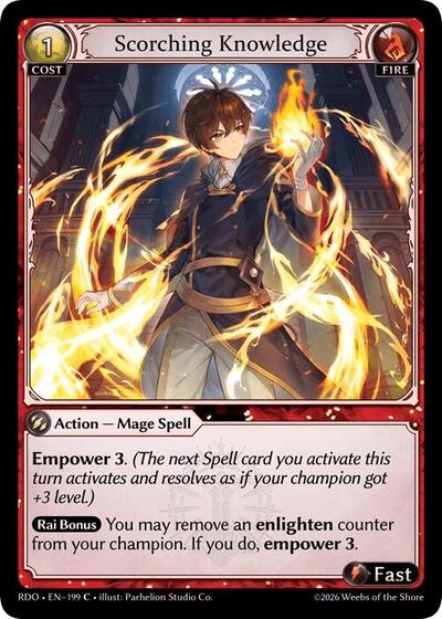 Scorching Knowledge (Curio Foil)
