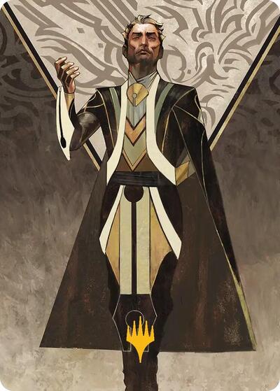 Ral Zarek, Guest Lecturer Art Card (Gold-Stamped Planeswalker Symbol)