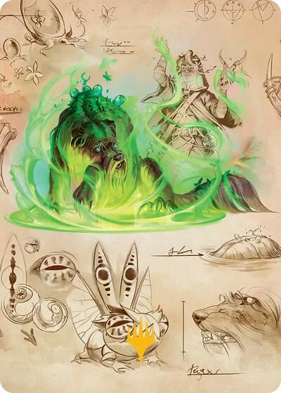Germination Practicum Art Card (Gold-Stamped Planeswalker Symbol)
