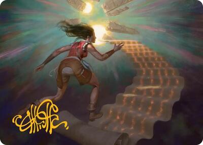 Pursue the Past Art Card (Gold-Stamped Signature)