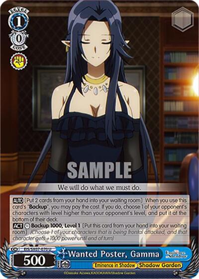 Wanted Poster, Gamma