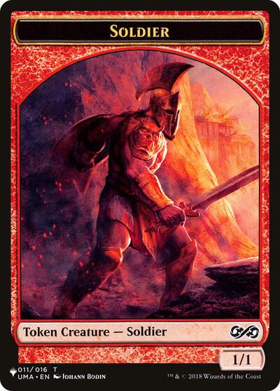 Soldier (UMA) // Dwarf (ELD) Double-sided Token