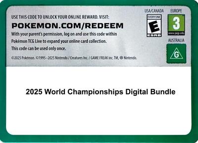 Code Card - 2025 World Championships digital bundle