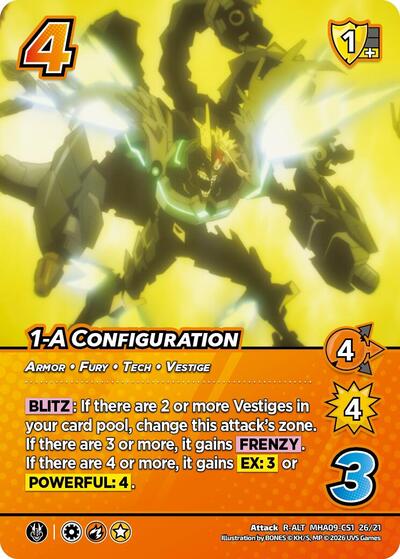 1-A Configuration (Alternative Art)
