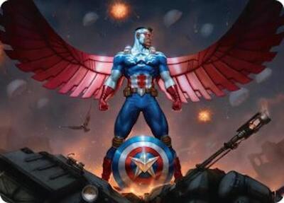 Captain America, Wings of Freedom Art Card (2/45)