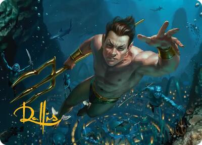Namor the Sub-Mariner Art Card (Gold-Stamped Signature)