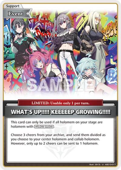 WHAT'S UP!!!!! KEEEEEP GROWING!!!!! (U)