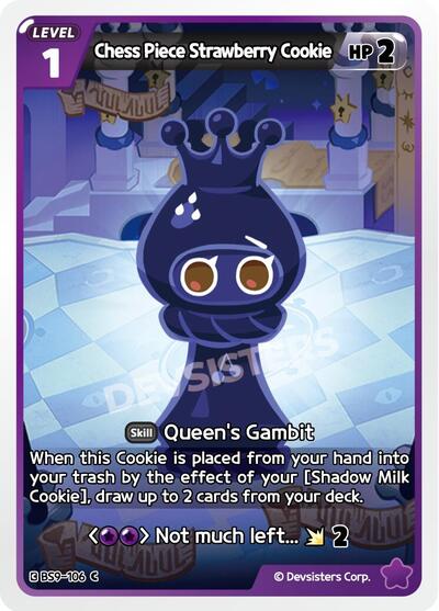 Chess Piece Strawberry Cookie