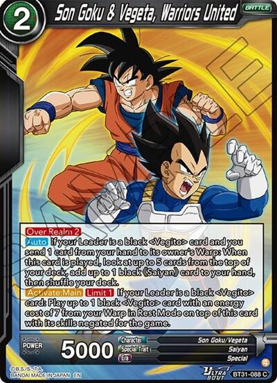 Son Goku & Vegeta, Warriors United