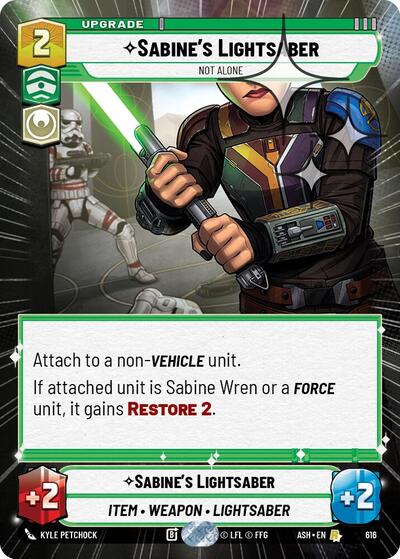 Sabine's Lightsaber - Not Alone (Hyperspace Foil)