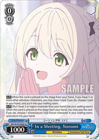 In a Meeting, Nonomi (SR)