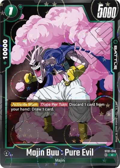 Majin Buu : Pure Evil - ST01-040 (Dragon Ball Pattern)
