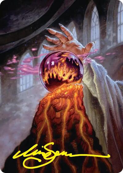 Palantir of Orthanc Art Card (Gold-Stamped Signature)