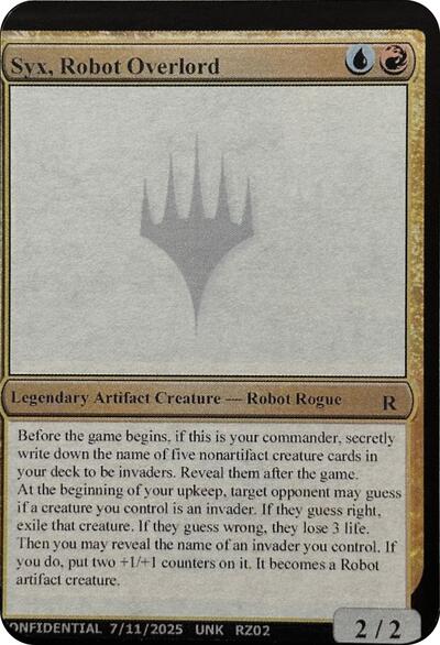 Syx, Robot Overlord