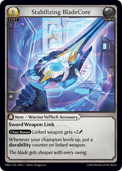 Stabilizing BladeCore (Interference Curio Foil)