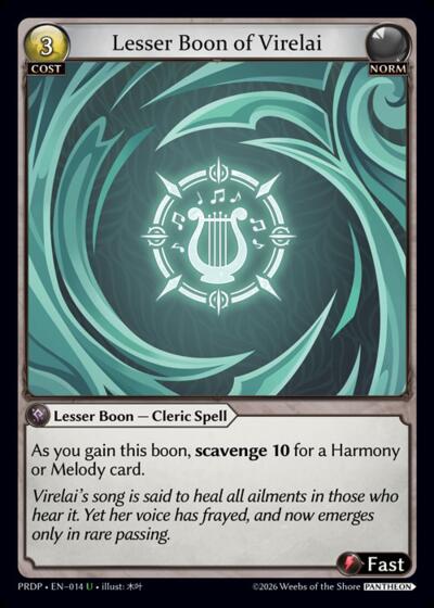 Lesser Boon of Virelai