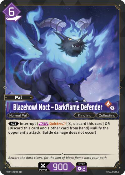 Blazehowl Noct - Darkflame Defender