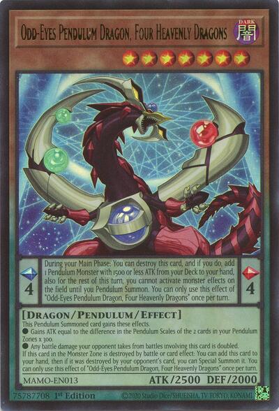 Odd-Eyes Pendulum Dragon, Four Heavenly Dragons