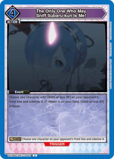 The Only One Who May Sniff Subaru-kun Is Me!