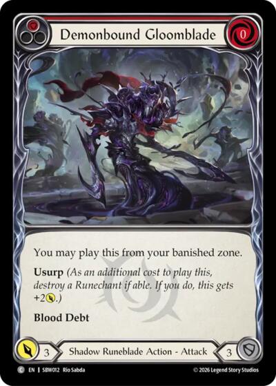 Demonbound Gloomblade (Red)