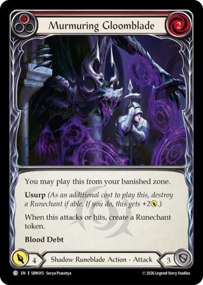 Murmuring Gloomblade (Red)