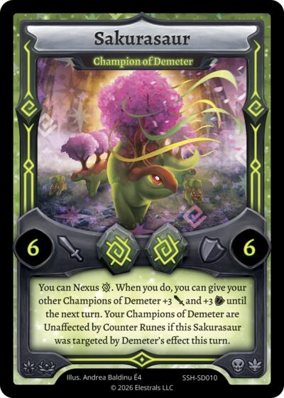 Sakurasaur - Champion of Demeter