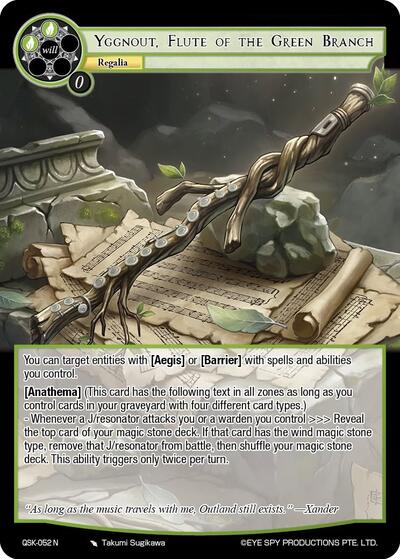 Yggnout, Flute of the Green Branch