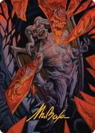 Curse-Marred Demon Art Card (Gold-Stamped Signature)